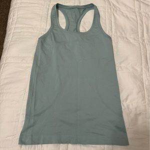 Lululemon Swiftly Tank Top Light Blue/Aquamarine Size 4